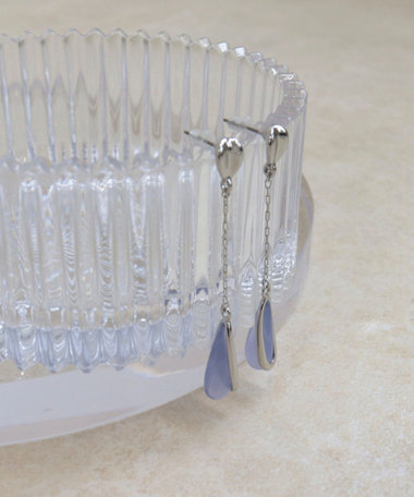 スイングドロップストーンピアス