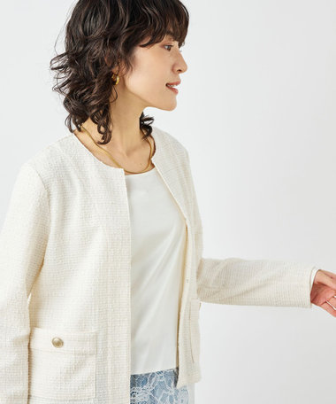 ノーカラージャケット｜ジャケット/アウター｜NOLLEY'S MALL