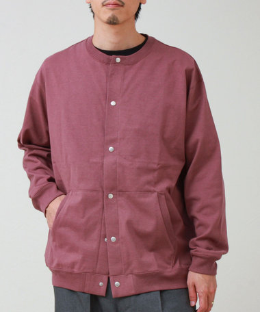 ［FREDY＆GLOSTER限定 TIME SALE！］【BOY BACK FANCY】裏配色  クルーネックカーディガン