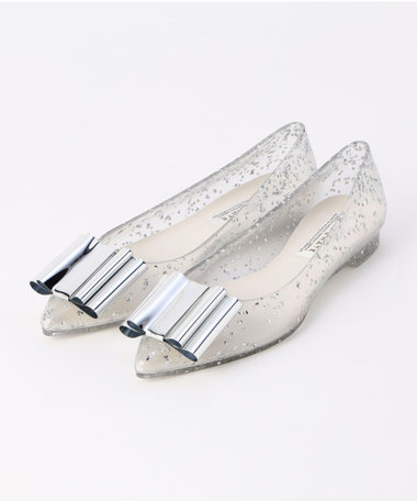 【TEMPERATE/テンパレイト】　SIMA グリッターリボンポインテッドトゥ