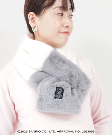 HELLO KITTY × MICO COULIER コラボ商品】配色差し込みマフラー（5
