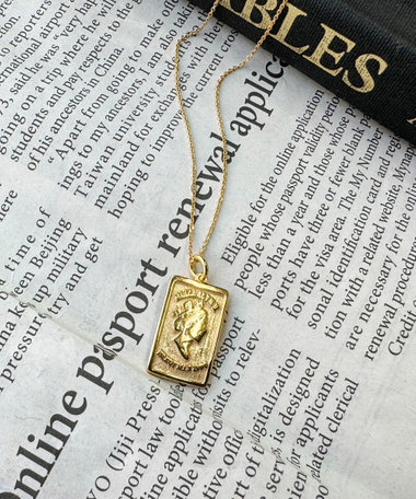 SV925 K16 メッキプレートペンダント