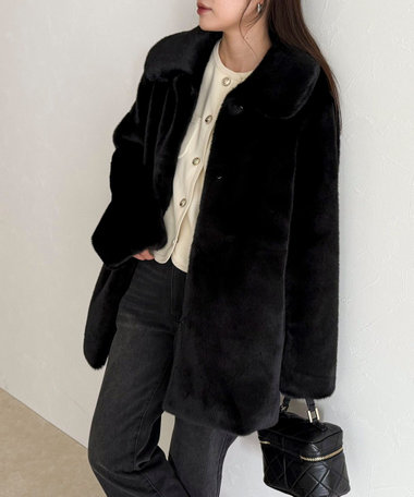 【HAVELESS/ハブレス】CAROLミドル丈ファーコート