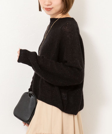 《手洗い可能》スパンコールプルオーバー