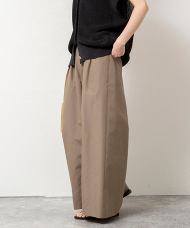 ウォッシャブルエクセルテックタンブラー2タックワイドパンツ