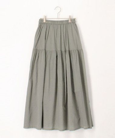 コムデギャルソン　生成り　コットン　ティアードスカート　ギャザースカート コットン質感ワッシャーティアードスカート | おしゃれな大人
