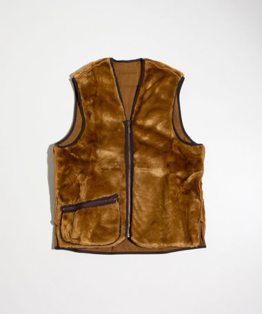 【BARBOUR/バブアー】フロントジップ ファー ライナー ベスト