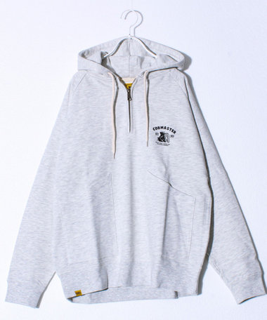 【COBMASTER/コブマスター】クライマーファミリー裏毛ハーフジッププルオーバーパーカー