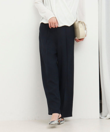 《セットアップ対応》【UVカット・接触冷感】ライトツイルセミワイドパンツ