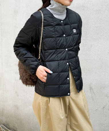 《別注》【TAION/タイオン】CREW NECK BUTTON DOWN JKT ダウンジャケット