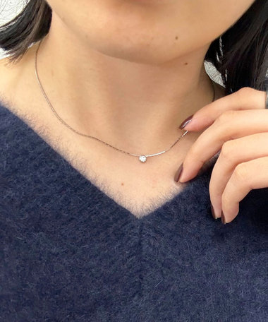 ひと粒トップネックレス