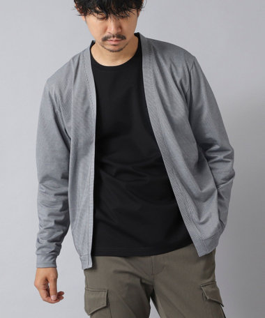 【ACTIVE SECT】《限定展開》シルケットサーフニットボタンレスカーディガン 25AW