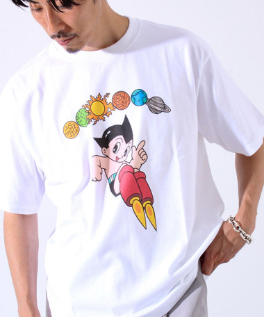 アトム　ブラックジャック　Tシャツ 裏表も前後もないTee 鉄腕アトム×ブラック・ジャック PASONA