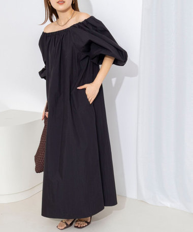 【WEB限定】ウォッシャブルボリュームスリーブワンピース