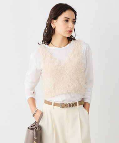 《手洗い可能》ラメシャギー2WAYビスチェ