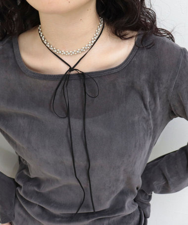 パールビジューコードチョーカー