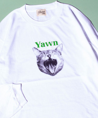 【人気シリーズ】【DOG&CAT】犬猫プリント クルーネックロンT