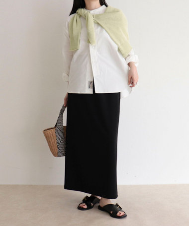 【GEVACO/ゲバコ】バンドカラーロングスリーブシャツ