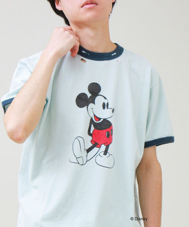 【GOOD ROCK SPEED】MICKEY / ミッキーマウス リンガーダメージT