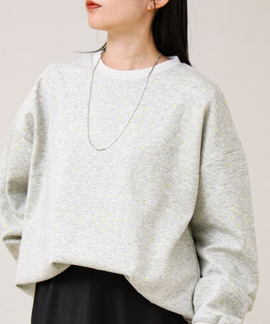 星穴ネップボンディング クルーネックスウェット