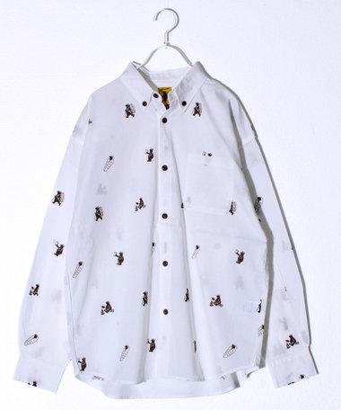 【COBMASTER/コブマスター】シャンブレー総柄プリントB.Dシャツ