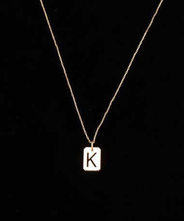 【grace grace/グラスグラス】10KイニシャルプレートNL-K