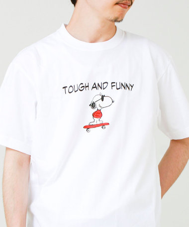 PEANUTS×BEEFY-T クルーネックTシャツ