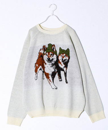 【FREDYMAC/フレディマック】アニマル柄 ジャガードニット