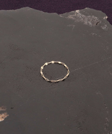 【grâce grace/グラスグラス】 10Kペタルチェーンリング-S【NOLLEY'S sophi director☆和田別注アイテム】