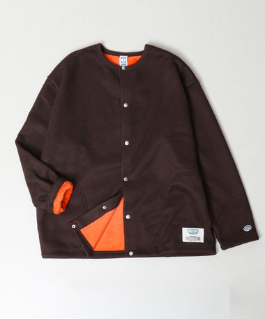 【DISCUS ATHLETIC】インレイ裏シャギーボンディング ノーカラージャケット
