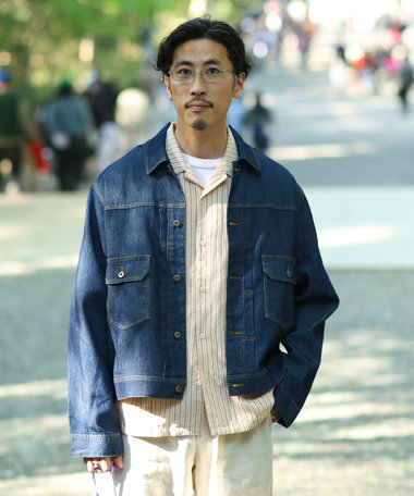 【軽量ストレッチ】メッシュデニム3rdタイプジャケット