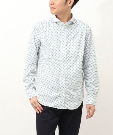 プリントコール カッタウェイシャツ