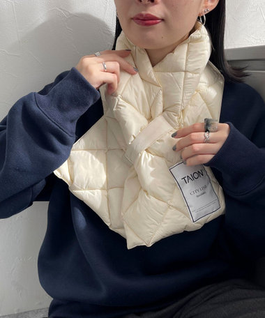 【WEB限定】【TAION/タイオン】CITYダウンマフラー