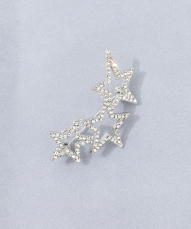 【grâce grace/グラスグラス】3スターパヴェブローチ