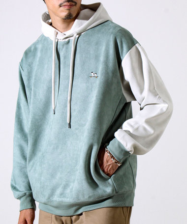 【新配色で再登場】フレブルスエード バイカラーパーカー