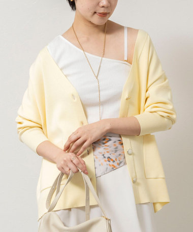 ウォッシャブルカップ付ワンショルタンクトップ