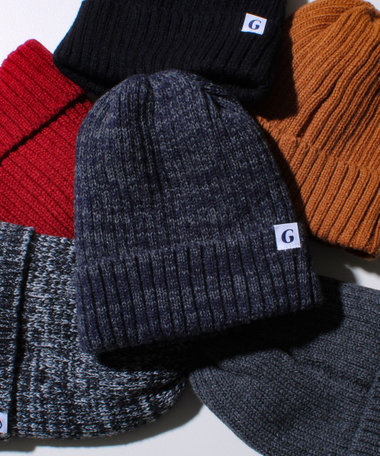 【GLOSTER/グロスター】裏ボア リブワッチ ニット帽