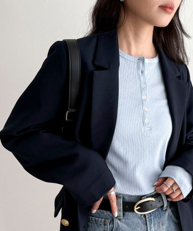 シアーテレコヘンリーネックプルオーバー