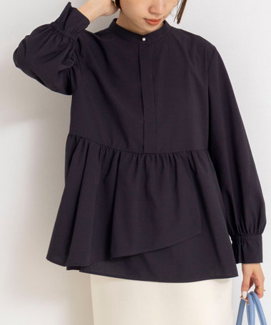 ウォッシャブルイレギュラーヘムブラウス