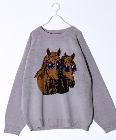 【FREDYMAC/フレディマック】アニマル柄 ジャガードニット