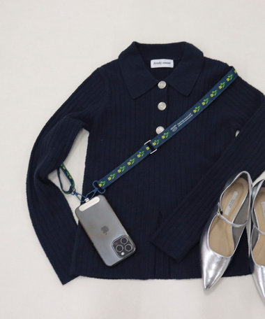 【JOli JOli/ジョリジョリ】ジャガードマルチストラップ L