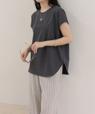 【UVカット/接触冷感】フレンチロゴＴシャツ