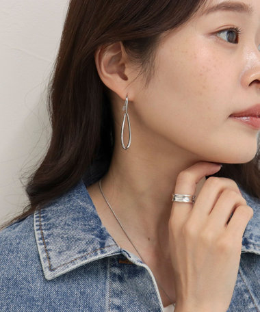 ドロップフレームフックピアス