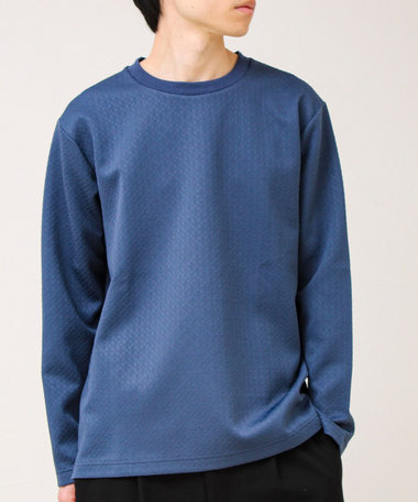 【素材で魅せる】フクレリンクスジャガードロンT