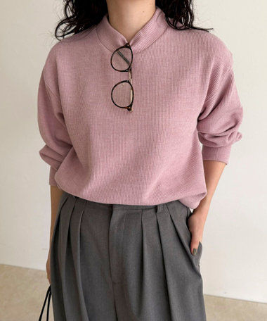 ニットソークロップドプルオーバー