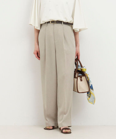 《セットアップ対応》【UVカット・接触冷感】ライトツイルセミワイドパンツ