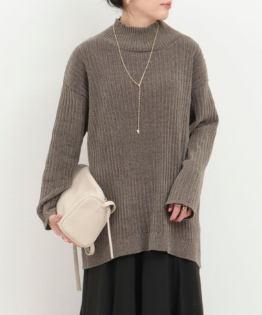 モールワイドリブチュニック