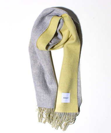 【カシミヤブレンド】ウールリバーシブルソリッドマフラー