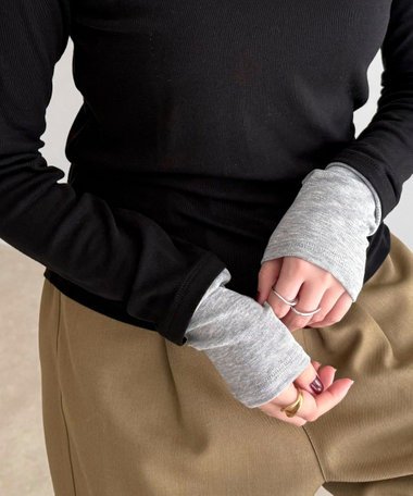 【6色展開/インナーにも使える！】シアーリブレイヤードロンTシャツ