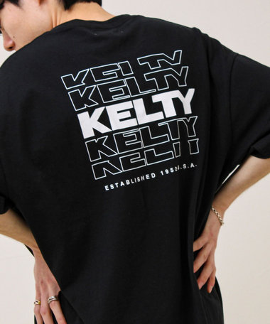 【KELTY×GLOSTER】別注 バックタイポロゴT